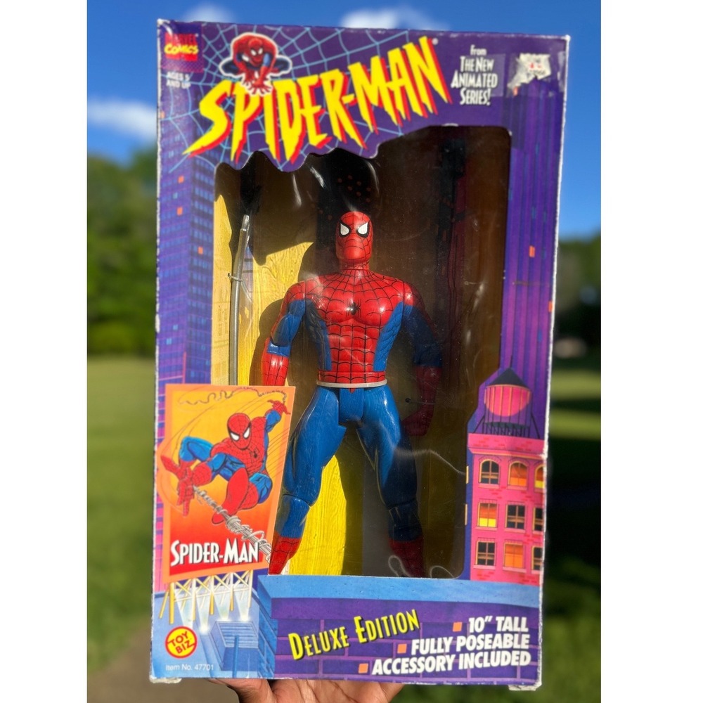 Toy Biz Spider-Man Action Figure 10" Deluxe‎ Edition 1994 New